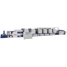 Roller type flexographic printing machine